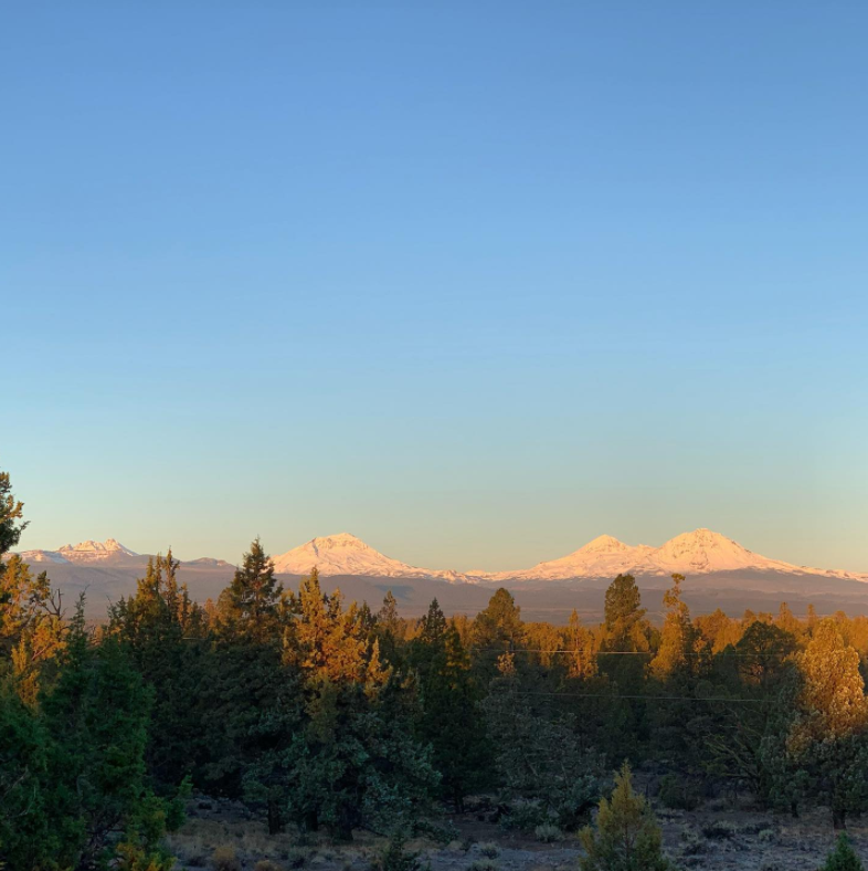sunlight on cascade mountains