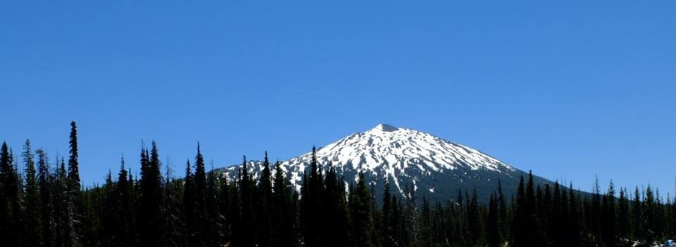 snow capped mt bachelor
